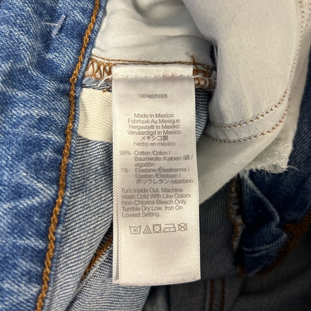 Madewell 90's Straight High Rise Crop Denim Jean Hazeldell Wash Size 31 - Picture 9 of 10